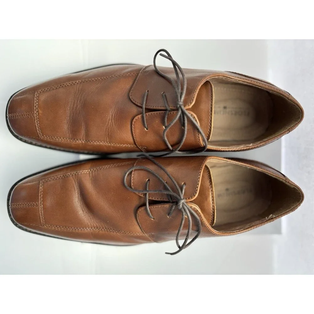 FLORSHEIM Brown Leather Oxford Men’s Dress Lace Up Shoes - Size 13 D